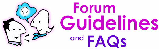 Forum guidelines, posting rules, and FAQs